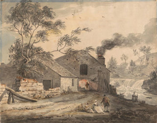 Forge de fer sur la rivière Kent, Westmorland - Paul Sandby — vista dell’opera