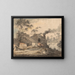 Forge de fer sur la rivière Kent, Westmorland - Paul Sandby — quadro incorniciato alla parete