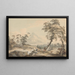 Paesaggio Italianizzante con Viaggiatori No 1 - Paul Sandby — quadro incorniciato alla parete