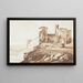 Château de Manorbier dans le Pembrokeshire - Paul Sandby — quadro incorniciato alla parete