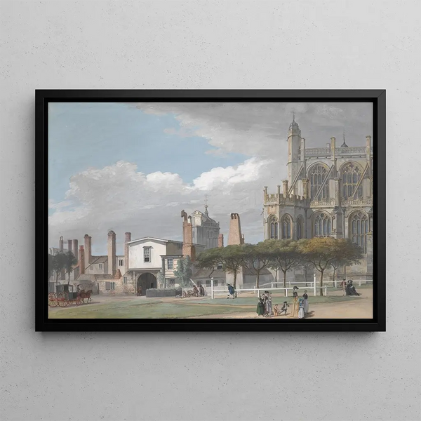 Paul Sandby - St Georges Chapel Windsor and the Entrance to the Singing Mens Cloister.webp