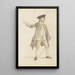 Studio di un gentiluomo con un cappello tricorno - Paul Sandby — quadro incorniciato alla parete