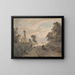 Il pedaggio di Bayswater - Paul Sandby — quadro incorniciato alla parete