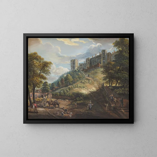 Le Cent Scale del Castello di Windsor - Paul Sandby — quadro incorniciato alla parete