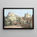 Château de Windsor, la tour ronde, la cour royale e la torre del diavolo dal Black Rod - Paul Sandby — quadro incorniciato alla parete