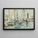Bateaux nel porto dell'isola di Groix - Paul Signac — quadro incorniciato alla parete
