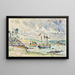 Cathrin Lancre Mucchio di Kermarquer Bocca del Trieux - Paul Signac — quadro incorniciato alla parete