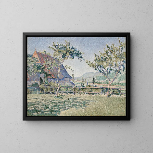 Il castello nella prateria - Paul Signac — quadro incorniciato alla parete