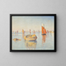 Concarneau al calme del mattino - Paul Signac — quadro incorniciato alla parete