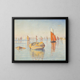 Concarneau al calme del mattino - Paul Signac — quadro incorniciato alla parete
