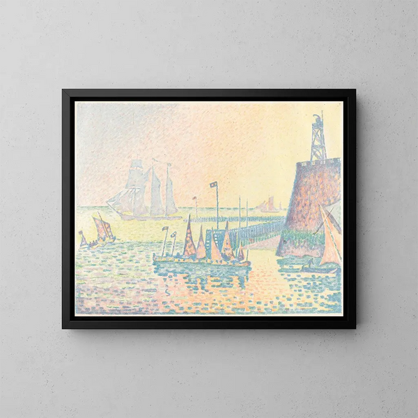 La sera - Paul Signac — quadro incorniciato alla parete
