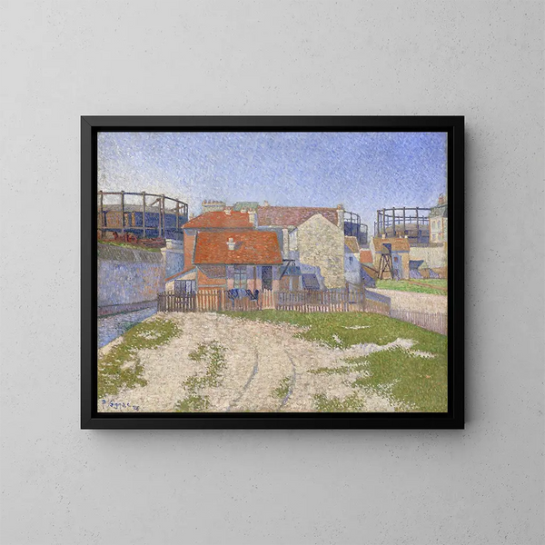 Gazomètres a Clichy - Paul Signac — quadro incorniciato alla parete