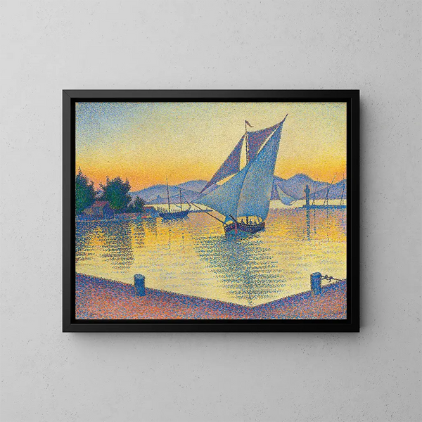 Le Port au soleil couchant, Opus 236, Saint-Tropez - Paul Signac — quadro incorniciato alla parete