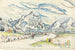Les Alpilles Vista da Saint-Rémy-de-Provence - Paul Signac — vista dell’opera