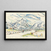 Les Alpilles Vista da Saint-Rémy-de-Provence - Paul Signac — quadro incorniciato alla parete