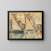 Saint-Tropez, vele al secco - Paul Signac — quadro incorniciato alla parete