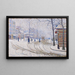 Neige Boulevard de Clichy Parigi - Paul Signac — quadro incorniciato alla parete