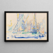 Saint-Tropez, tartanes au port - Paul Signac — quadro incorniciato alla parete