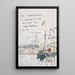 Terre-neuva l'ancre au large d'un port breton - Paul Signac — quadro incorniciato alla parete