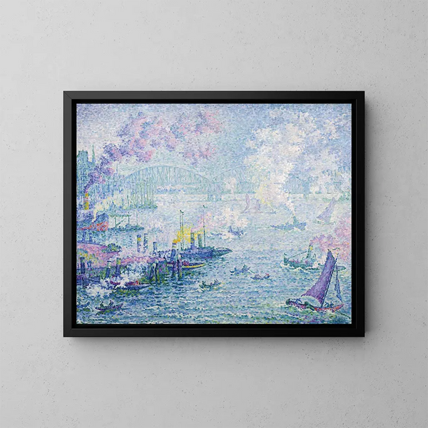 Il porto di Rotterdam - Paul Signac — quadro incorniciato alla parete