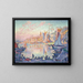 Il porto di Saint-Tropez - Paul Signac — quadro incorniciato alla parete
