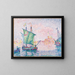 Venezia, la nuvola rosa 1909 - Paul Signac — quadro incorniciato alla parete