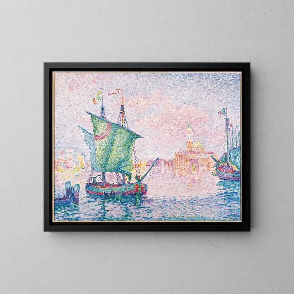 Venezia, la nuvola rosa 1909 - Paul Signac — quadro incorniciato alla parete