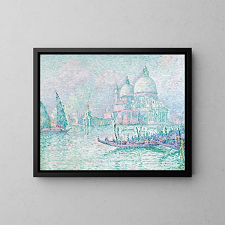 Venezia, La Salute, Verde - Paul Signac — quadro incorniciato alla parete