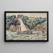 Vela che naviga sul Trieux - Paul Signac — quadro incorniciato alla parete