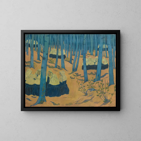 Bretonnes riunite nel bosco sacro - Paul Sérusier — quadro incorniciato alla parete