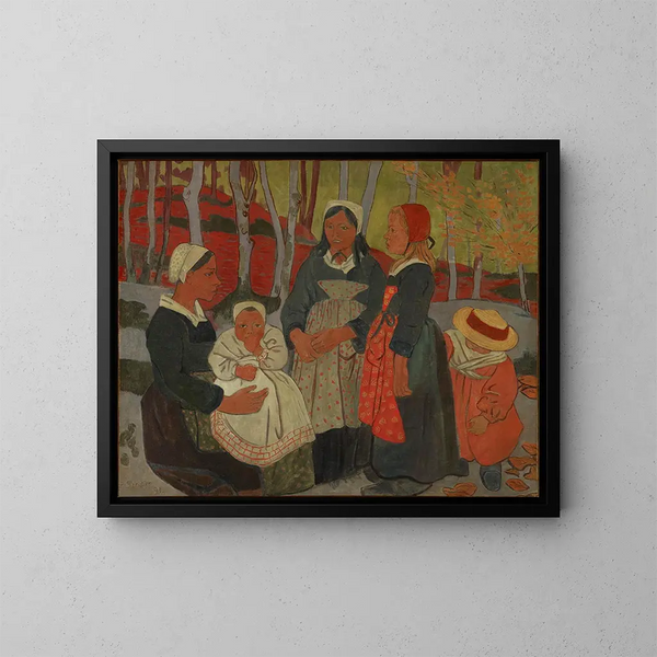 Bretons nella foresta di Huelgoat - Paul Sérusier — quadro incorniciato alla parete