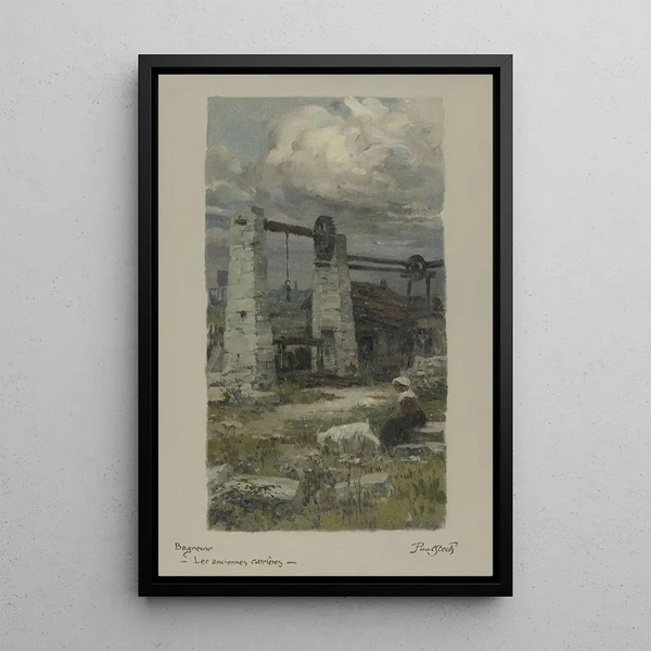 Le vecchie cave di Bagneux - Paul Steck — quadro incorniciato alla parete