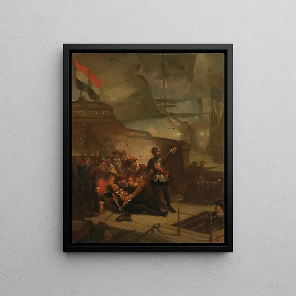 Paul Tetar van Elven - Maarten Harpertsz Tromp sneuvelt Anno 1653.webp