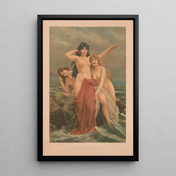 Le sirene - Paul Thumann — quadro incorniciato alla parete