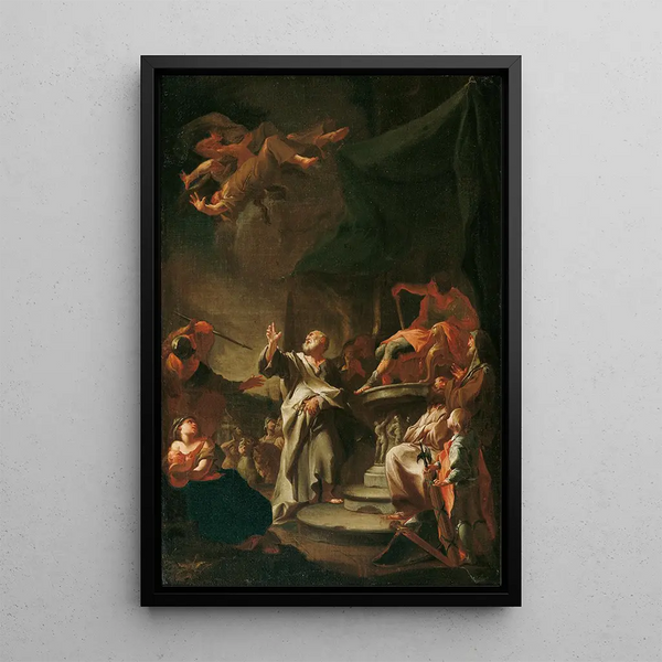 La Chute du magicien Simon - Paul Troger — quadro incorniciato alla parete