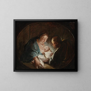 La Sainte Famille - Paul Troger — quadro incorniciato alla parete