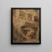 Vista di un cortile nella Wachau - Paul Unbereit — quadro incorniciato alla parete