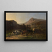 Paesaggio Ardennais con figure e animali - Paul van der Vin — quadro incorniciato alla parete