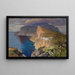 Vista idealizzata della Villa Jovis a Capri - Paul von Spaun — quadro incorniciato alla parete