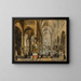 Interno di una cattedrale gotica - Paul Vredeman de Vries — quadro incorniciato alla parete