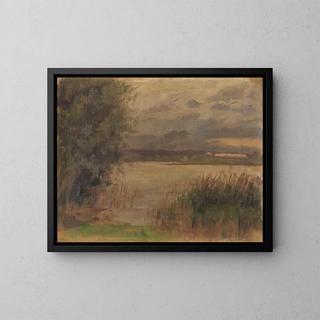 Paul Weber - Blick auf den Chiemsee Studie.webp
