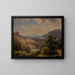 Paesaggio esteso con valle e montagne, la valle del Susquehanna - Paul Weber — quadro incorniciato alla parete