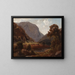 Paesaggio del fiume Hudson - Paul Weber — quadro incorniciato alla parete