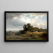 Paesaggio estivo con fattoria e mulino - Paul Weber — quadro incorniciato alla parete