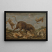 Buffle attaccato dai cani - Paul de Vos — quadro incorniciato alla parete