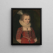 Una giovane ragazza - Paul van Somer — quadro incorniciato alla parete