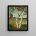 di betulla in un paesaggio - Paula Modersohn-Becker — quadro incorniciato alla parete