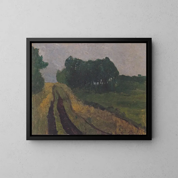 Paesaggio serale - Paula Modersohn-Becker — quadro incorniciato alla parete