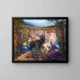 Allegoria dell'arte - Pauline Adour — quadro incorniciato alla parete