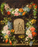Corona di fiori con rilievo della Madonna - Pauline Koudelka-Schmerling — vista dell’opera